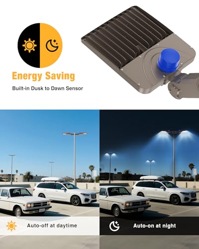 LED Parking Lot Light 200W 28000LM 5000K (3 Count)