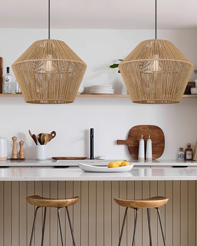 17” Woven Pendant Light