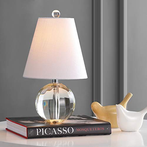 Goddard 16" Crystal Ball Orb Metal LED Table Lamp