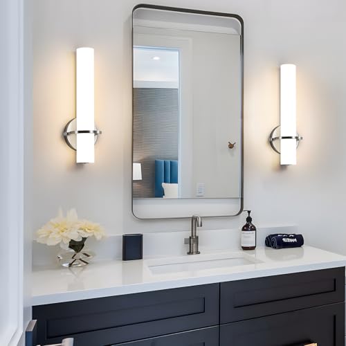 Brushed Nickel Wall Sconces Set of Two (2 Count)