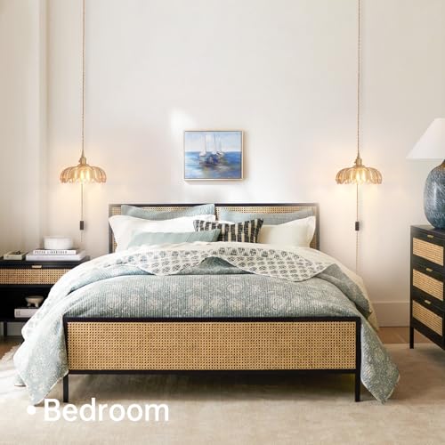 Plug in Pendant Light Hanging Light Fixtures with Plugin Cord On