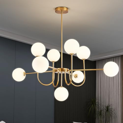 Modern Gold Chandelier Light Fixture 9