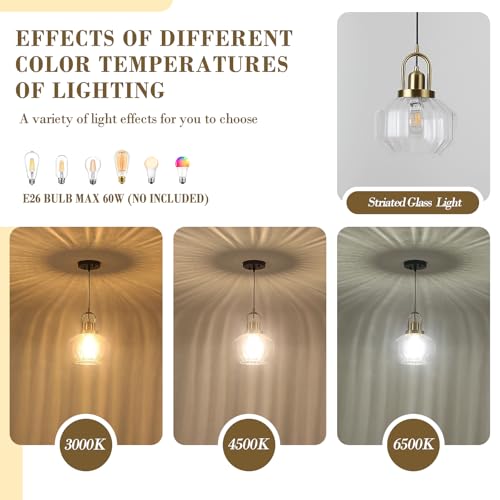 9in Mid Century Modern Pendant Light