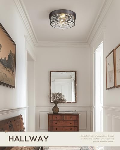 Oil Rubbed Bronze Ceiling Mount Light