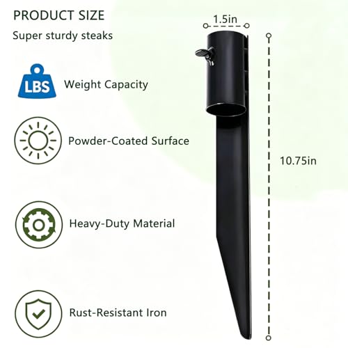 6 Pack Iron Torch Post