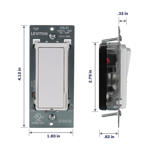Decora Slide LED Advanced Dimmer Switch for 150W Dimmable LED