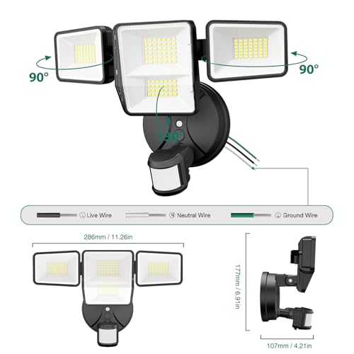 70W 7000LM Security Lights Outdoor