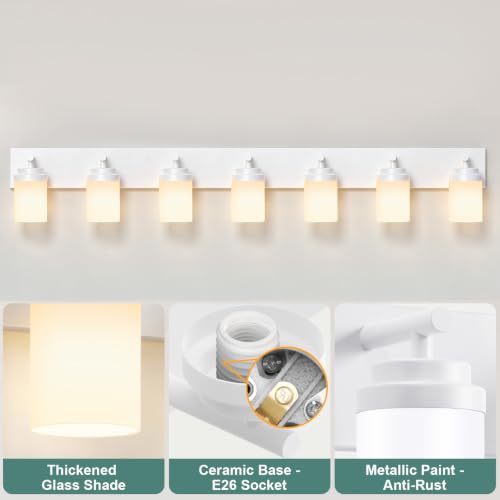 Bathroom Light Fixture White