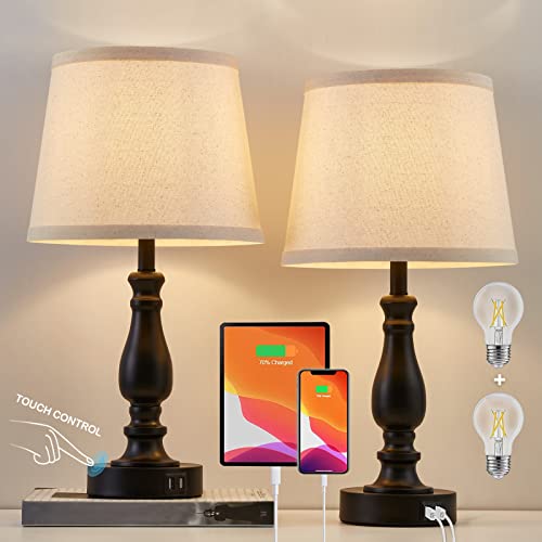 Lamps for Bedroom Set of 2 (2 Count)