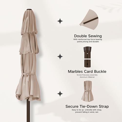 9ft 3 Tier Patio Umbrella