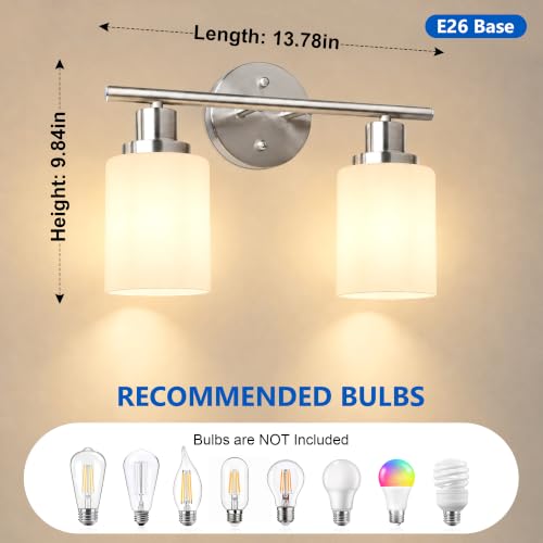 2 Light Bathroom Light Fixtures