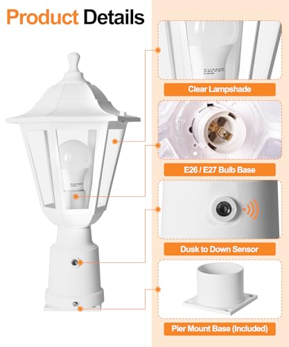 Dusk to Dawn Outdoor Post Light