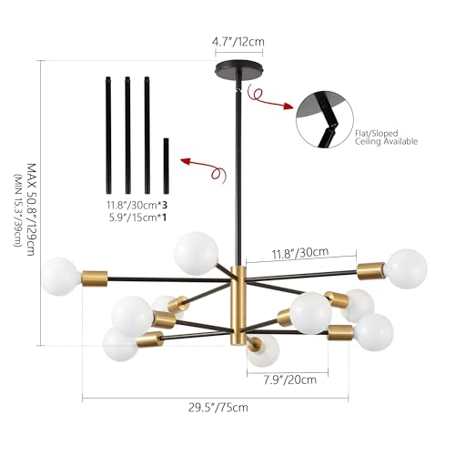 Modern Chandelier Dining Room Light Fixture Over Table 10