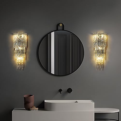 Wall Sconces Modern Crystal Wall light Fixtures Indoor Luxury Chrome Wall Lamp