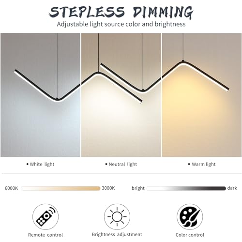 LED Modern Linear Pendant Lights