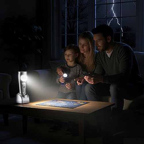 2 Pack Rechargeable Emergency Light with Auto On Power Outage (2 Count)