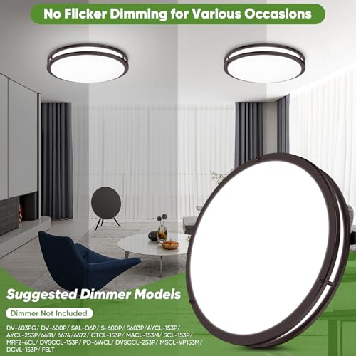18inch LED Flush Mount Ceiling Light