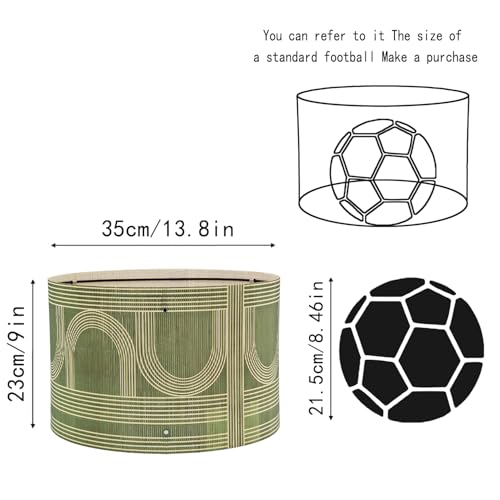 Pendant Lamp Shade Modern Minimalist Art Deco 13.8x9 Inch