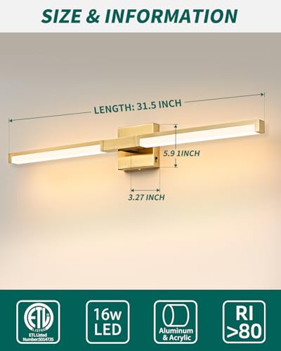 32 Inch Bathroom Vanity Light Fixtures
