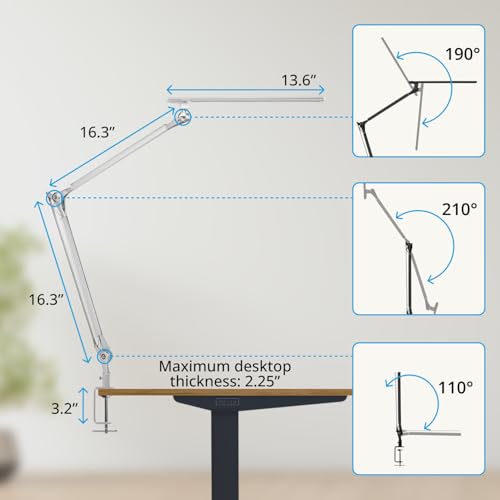 UPLIFTDESK E7 LED Desk Lamp with Clamp