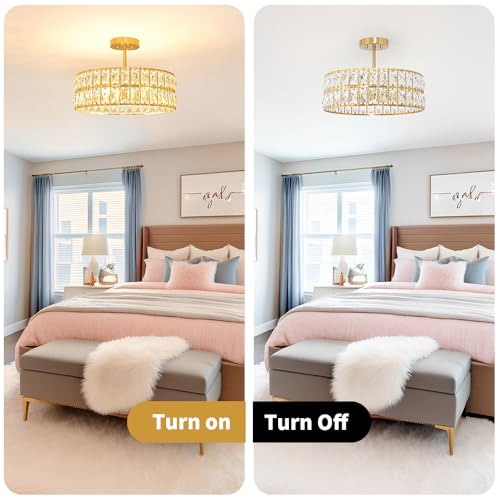 Crystal Ceiling Light Fixture