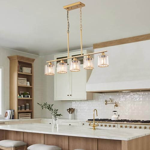 36" Brass Gold Dining Room Light Fixture