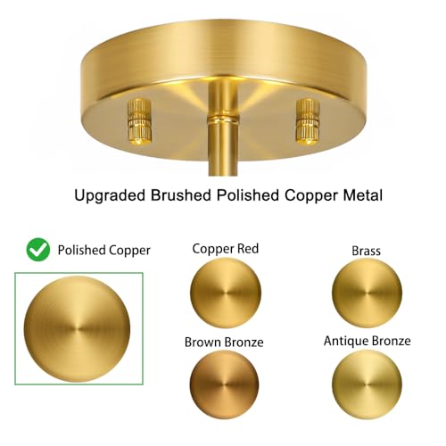 Gold Crystal Ceiling Light Fixture