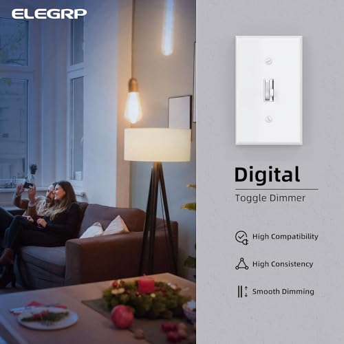 Digital Toggle Dimmer Switch for Dimmable LED