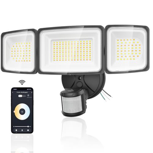 100W Smart Outdoor Security Lights with Motion Sensor