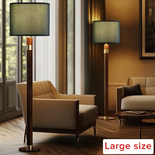 Dark Green Lamp Shades Set of 2 Large