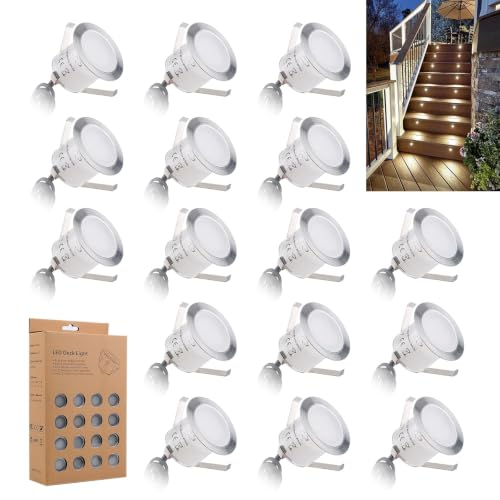 Recessed LED Deck Light Kits 16 Pack (16 Count)
