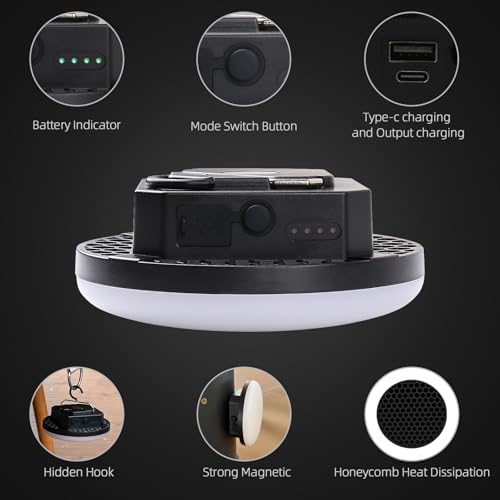 Portable Rechargeable LED Camping Lights for Hanging