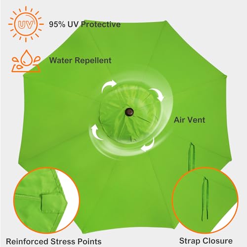 9ft Patio Umbrella Replacement Canopy