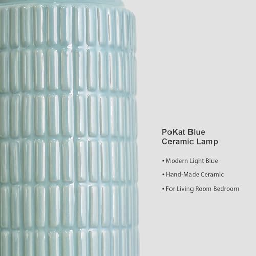 23" Light Blue Table Lamps Set of 2 (2 Count)