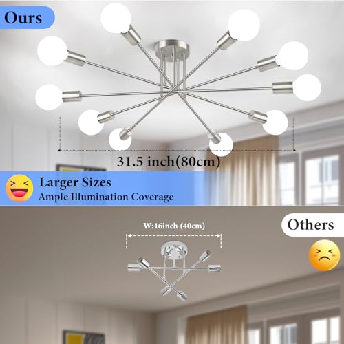 Semi Flush Mount Ceiling Light Fixture