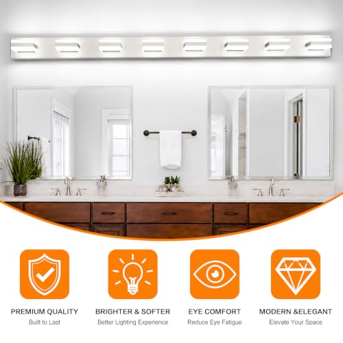 Bathroom Light Fixtures Brushed Nickel Vanity Lights for Bathroom Above Mirror