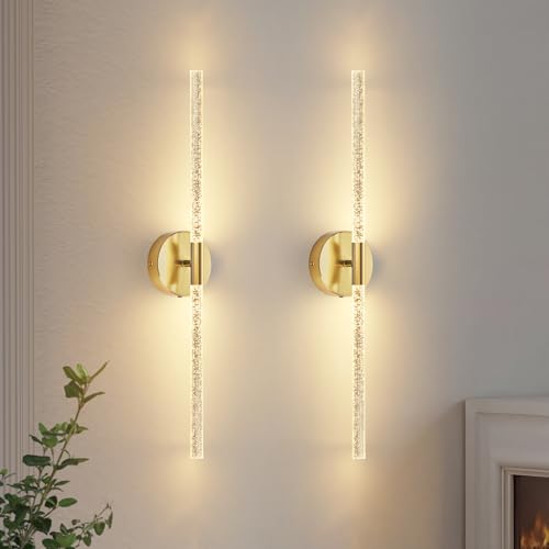 Crystal Inspired Bubble Battery Operated Wall Sconce Set of 2 (2 Count)