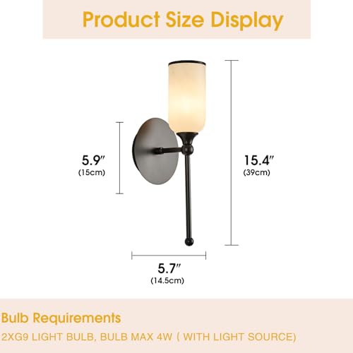 vntage Alabaster Wall Sconce