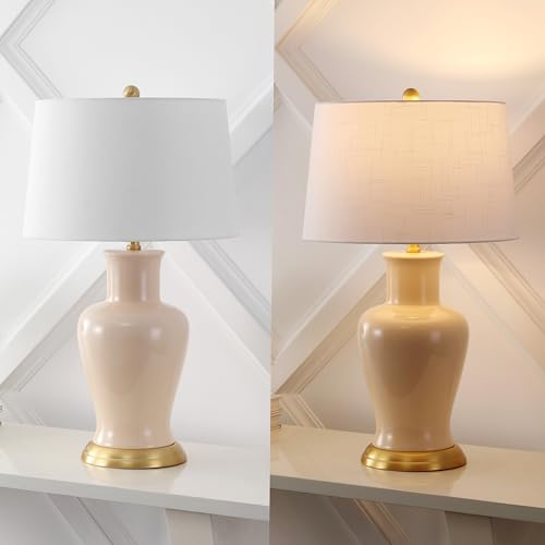 Julian Classic Ceramic Urn Metal LED Table Lamp 29"