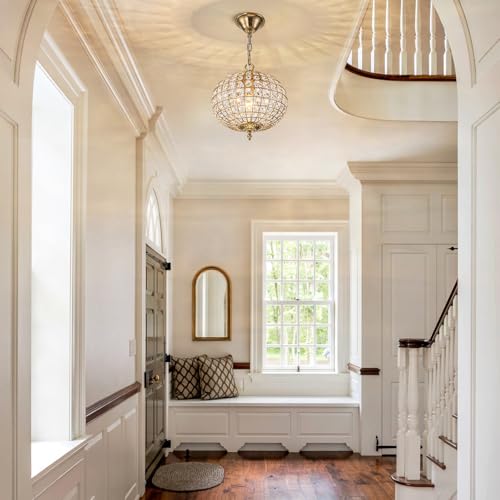 12" Globe Crystal Chandelier