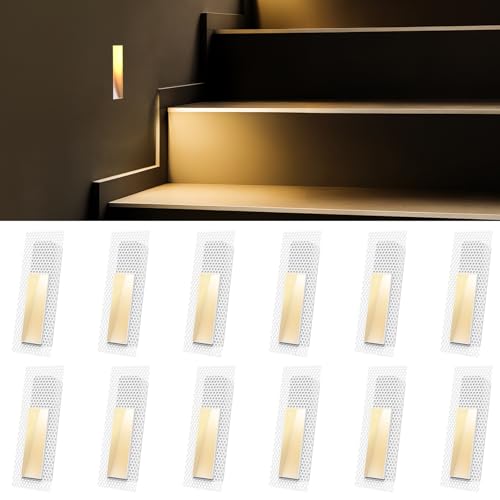 12 Pack Trimless Recessed Step Light (12 Count)