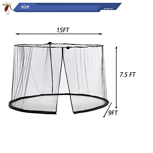Mosquito Netting for 15FT Patio Umbrella Double