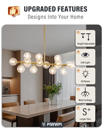 Glass Globe Sputnik Chandelier