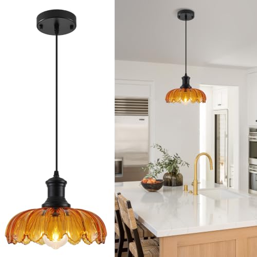Orange Pendant Light