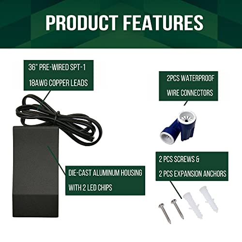 Low Voltage LED Wedge Deck Rail Light (6 Count)