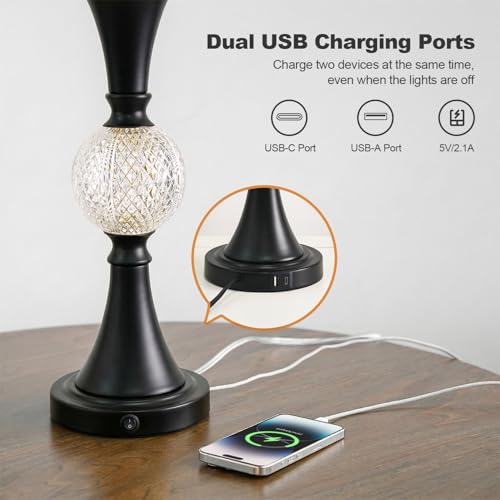 28.5" Black Table Lamps Set of 2 (2 Count)