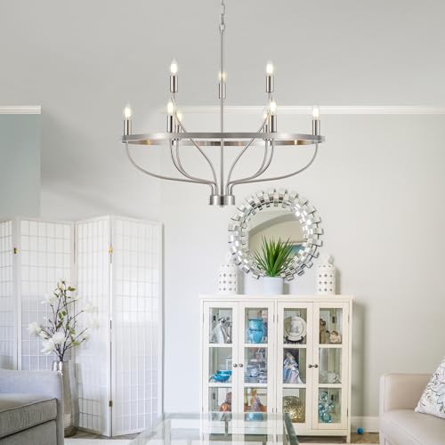 30" Brushed Nickel Chandelier