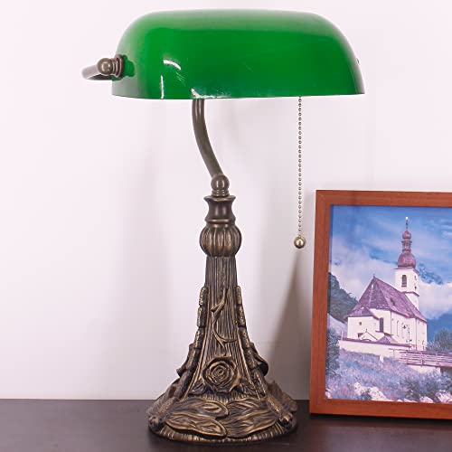 Tiffany Banker Lamp Small Stained Glass Table Lamp Tiffany Style