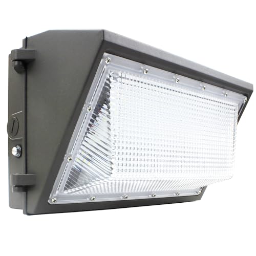 1 10V Dimmable 120W LED Wall Pack Light with Dusk to Dawn Photocell