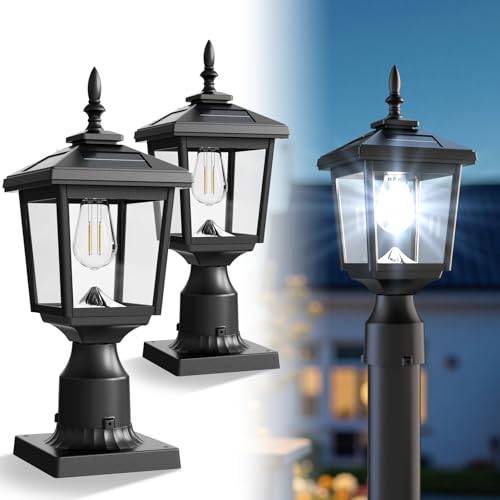 Solar Post Light Outdoor (2 Count)